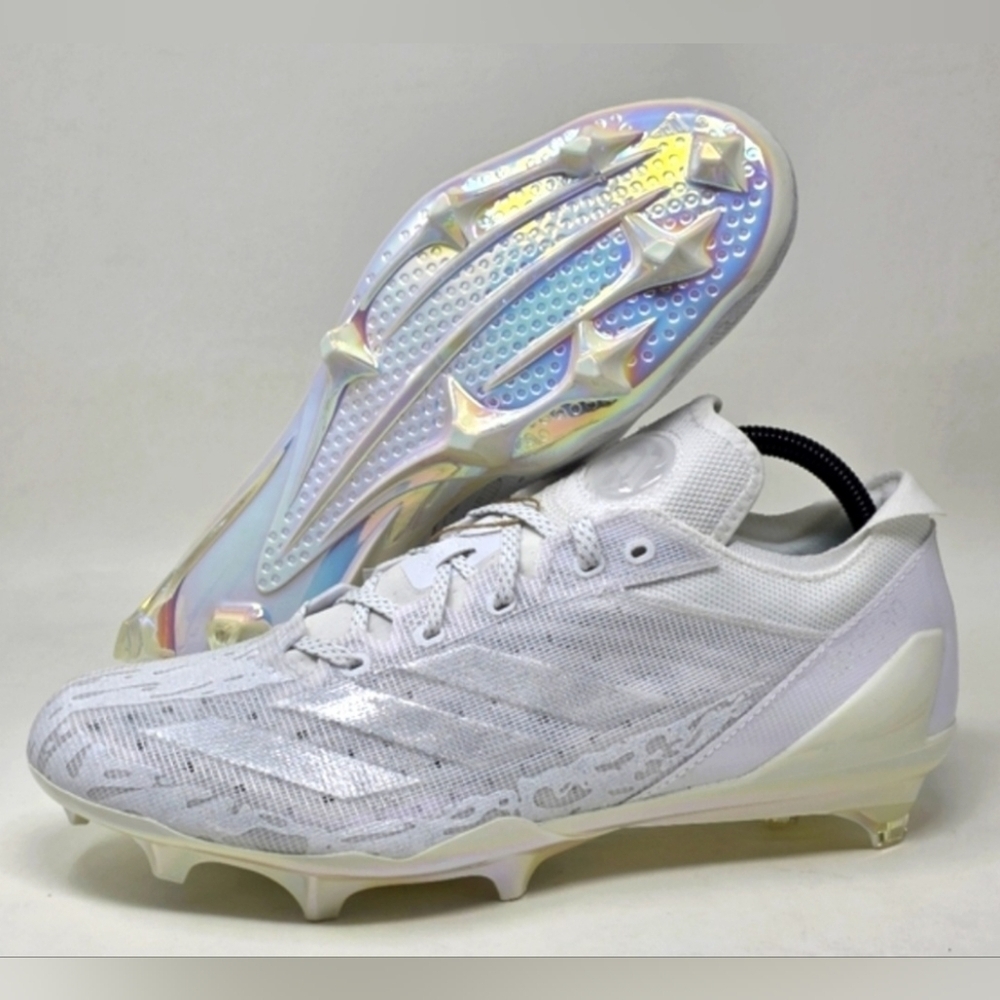 Adidas Adizero Electric American Football Cleats White Mens Size 9.5 IE4413 New